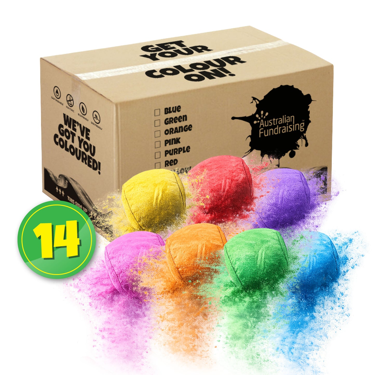 Colour Powder Ball Packs