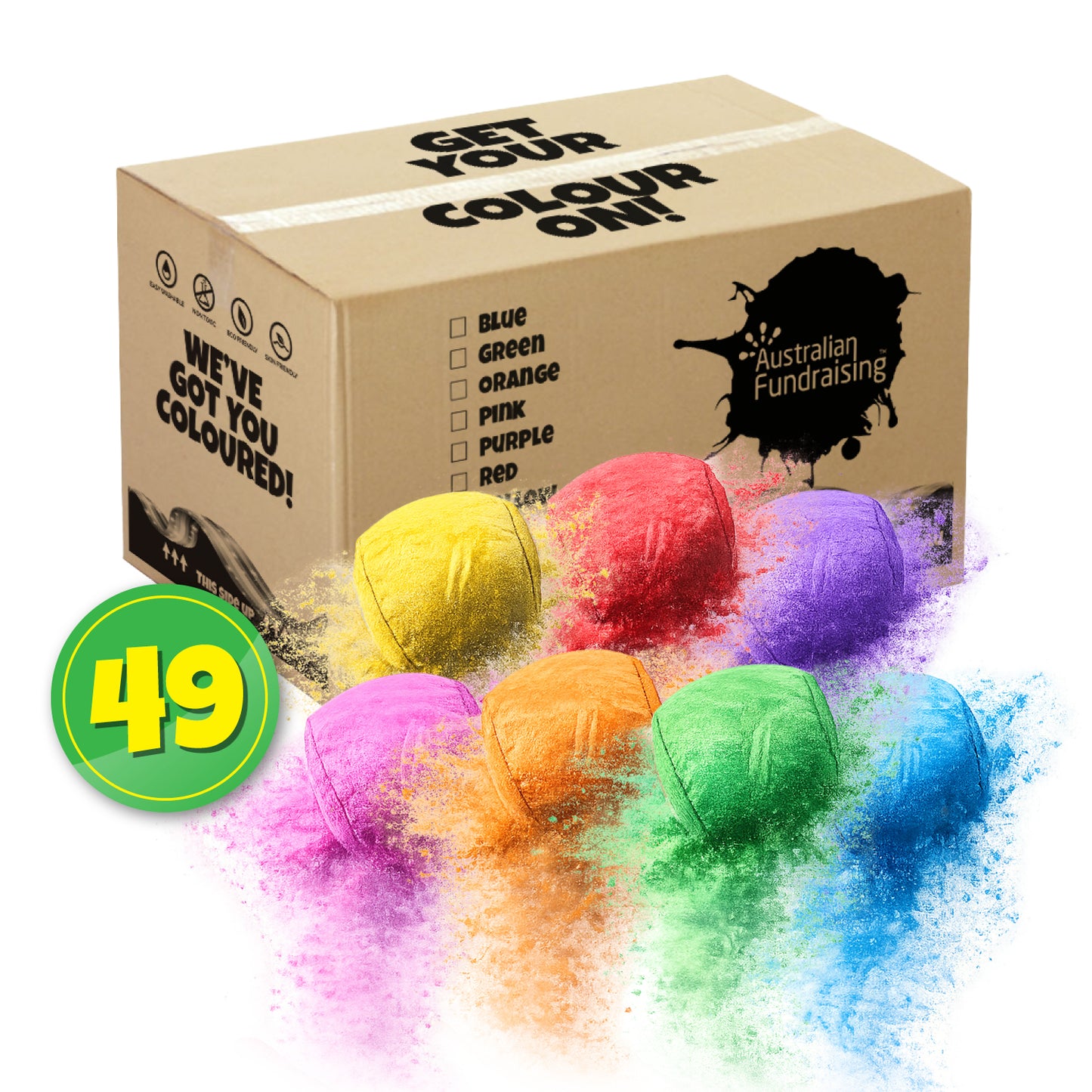 Colour Powder Ball Packs