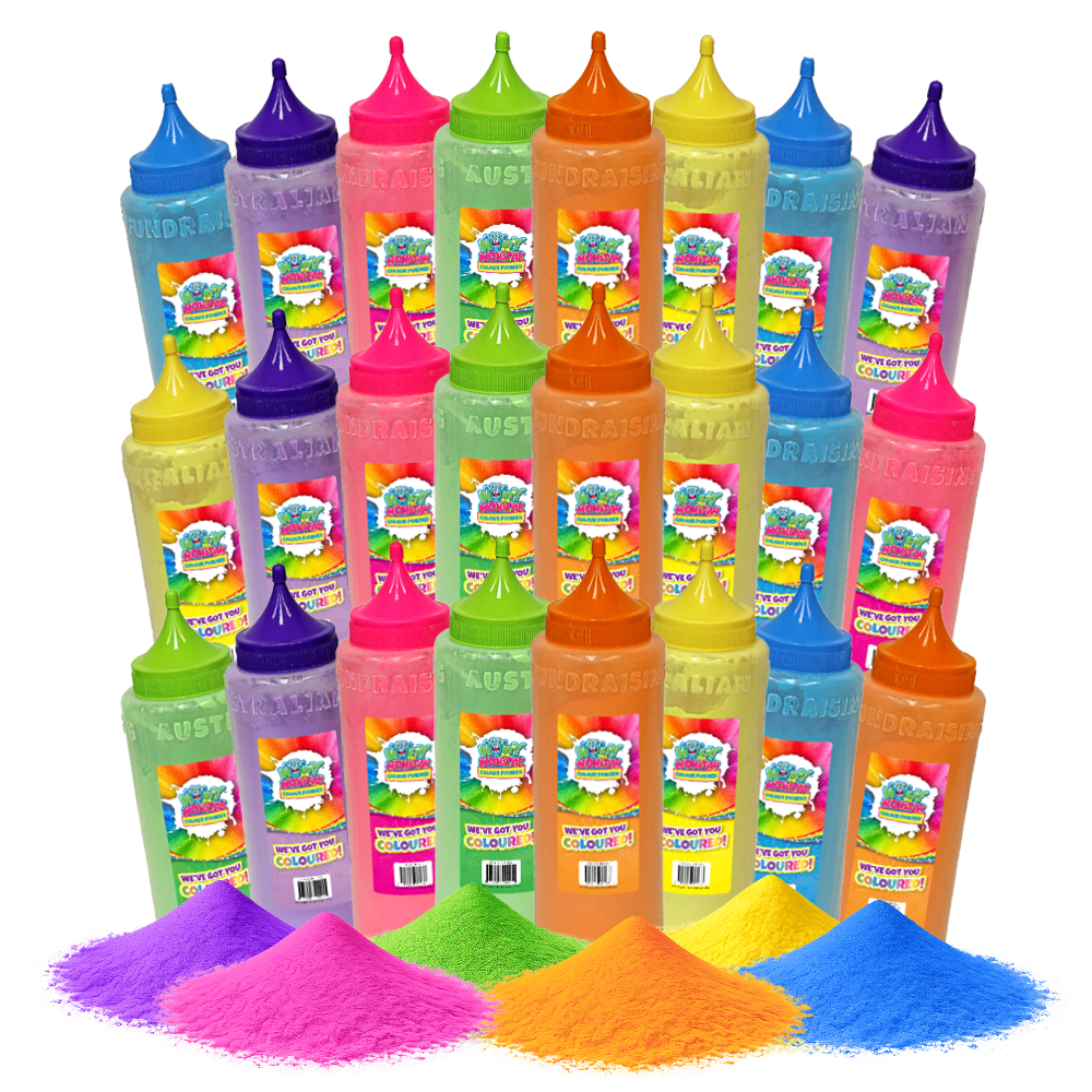 12kg colour powder bottle pack 24 x 500G