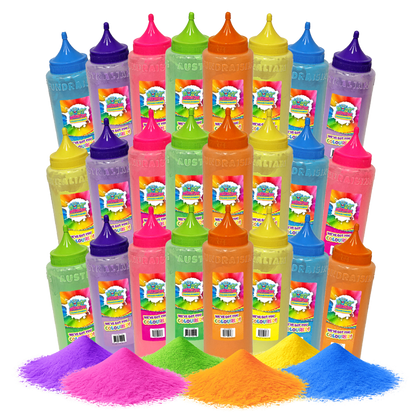 12kg colour powder bottle pack 24 x 500G