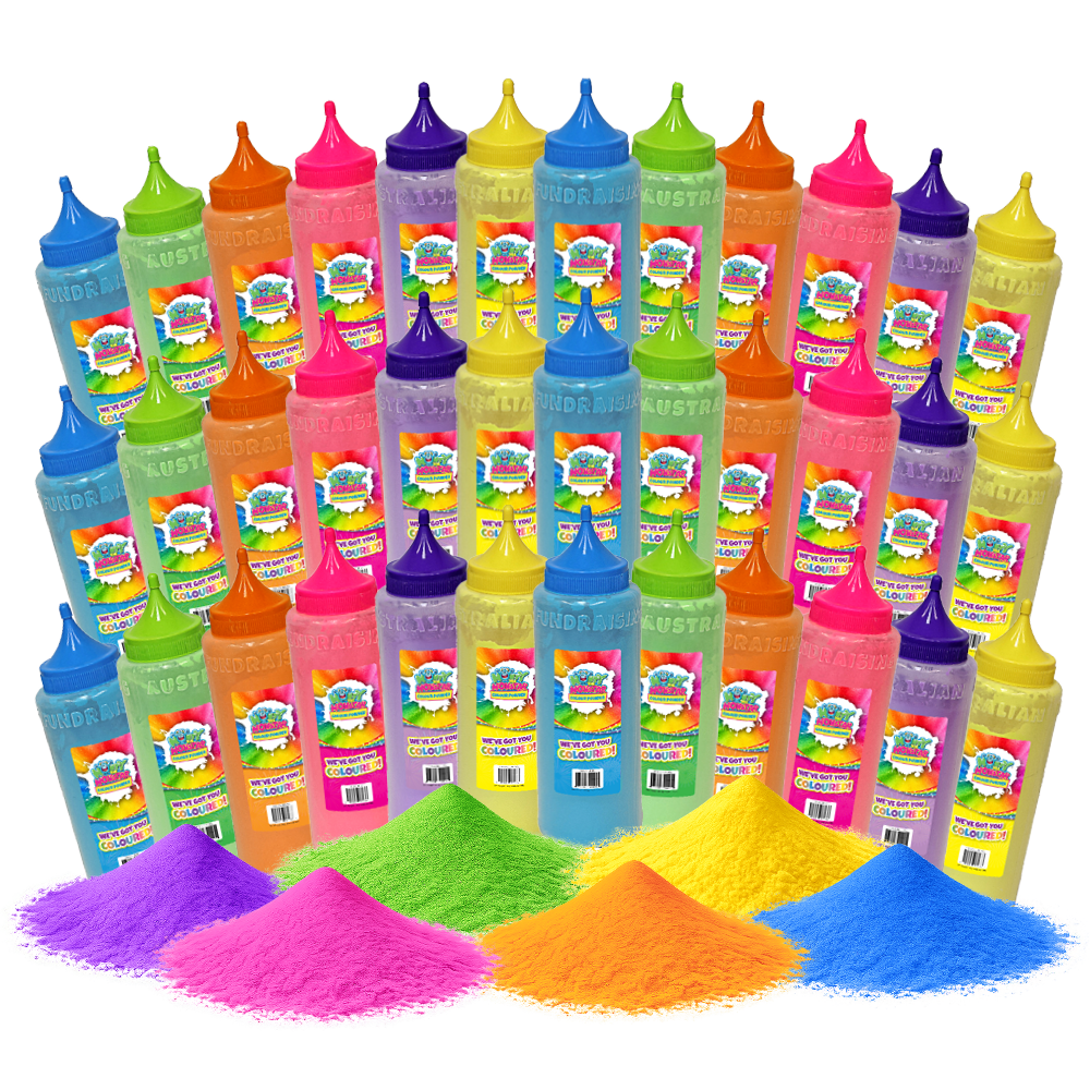18kg colour powder bottle pack 36 x 500G
