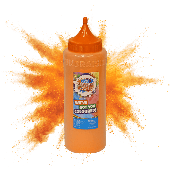 Orange colour powder 500g BPA free bottle