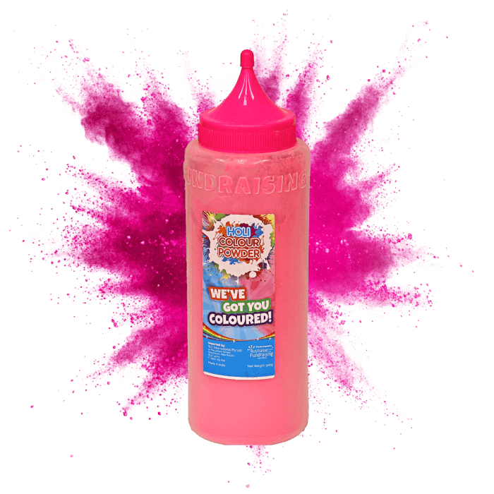 Pink colour powder 500g BPA free bottle