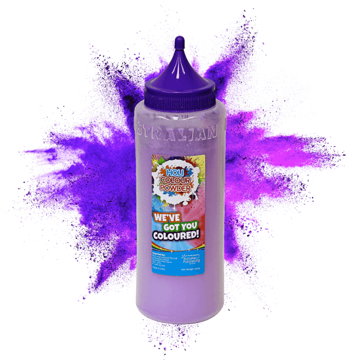 Purple colour powder 500g BPA free bottle