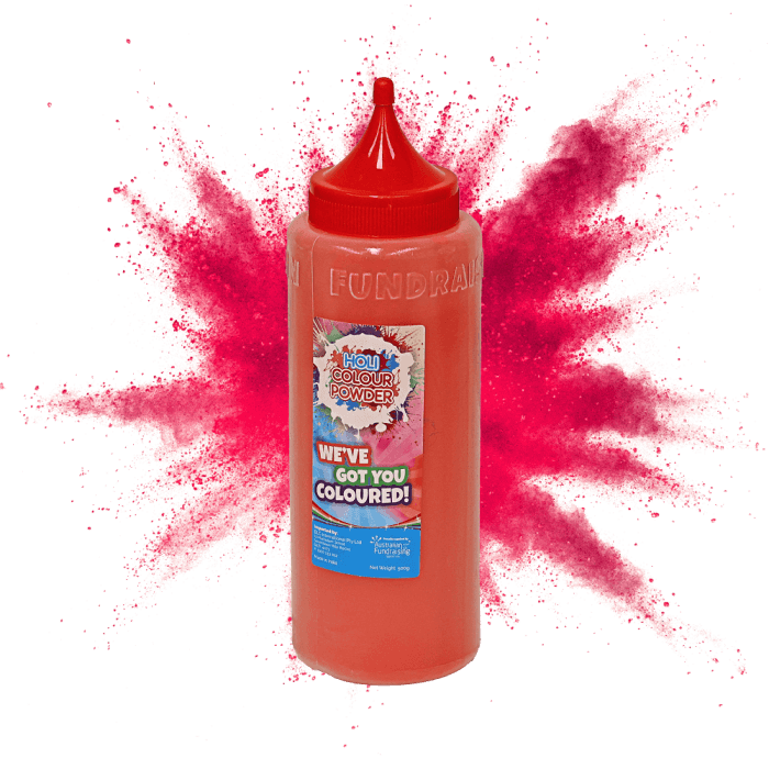 Red colour powder 500g BPA free bottle